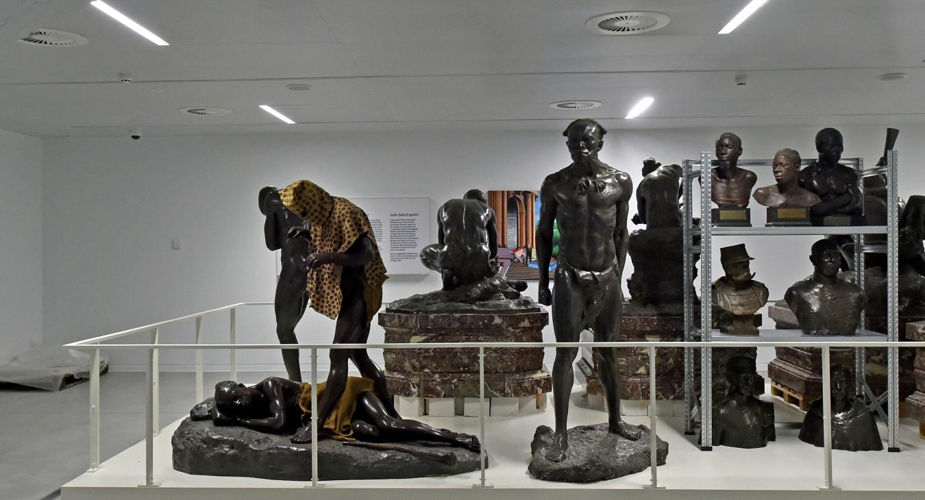 Statue at the Africa Museum in Belgium